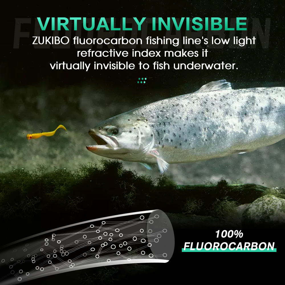 ZUKIBO 100% Fluorocarbon Fishi - Fluorocarbon Line reseña y precio