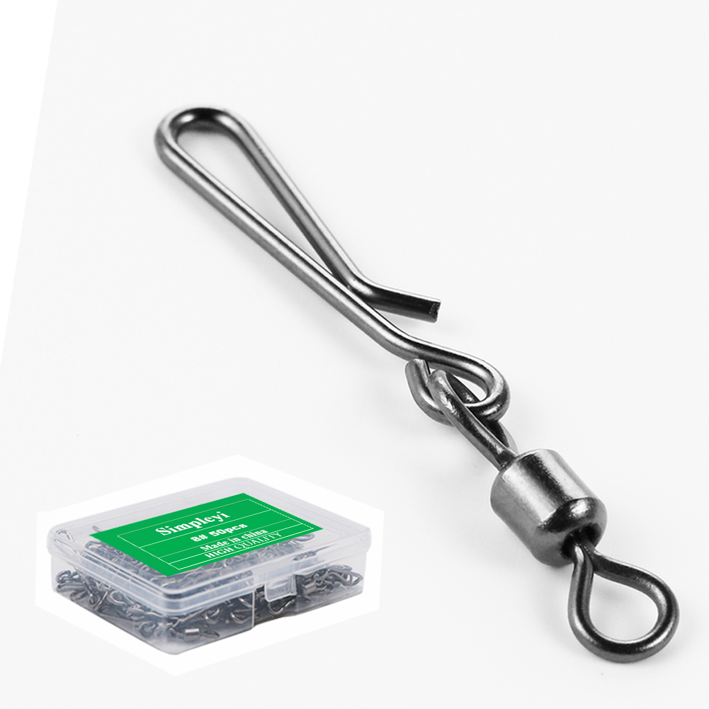 50pcs Box Rolling Swivel With  - Fishing Line Box reseña y precio
